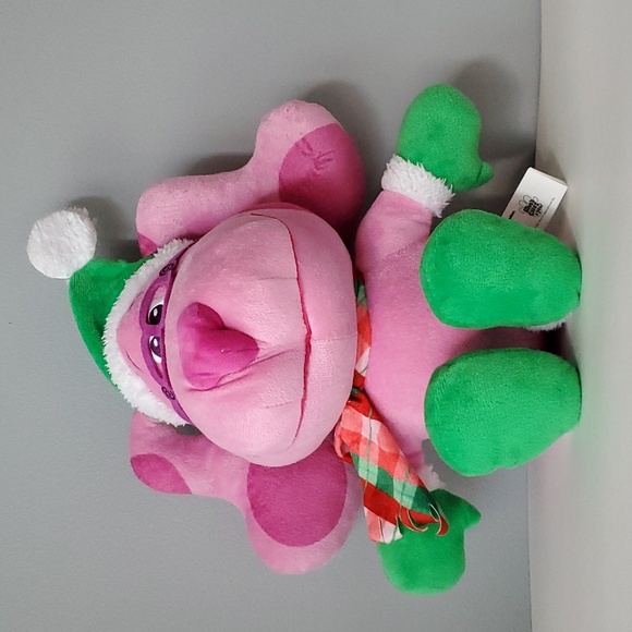 Nickelodeon Pink Stuffed Plush Blues Clues and You Santa Claus Toy 15 Inches - Picture 1 of 9